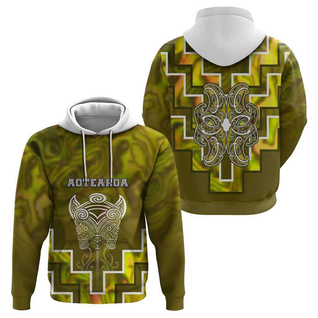 Custom New Zealand Aotearoa Iwi Hoodie Maori Tiki With Poutama Motifs CTM05 - Polynesian Pride
