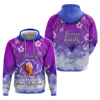 Custom Photo In Loving Memory Memorial Hoodie Hawaiian Lei With Plumeria CTM05