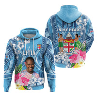Custom Photo Love Fiji Hoodie Fiji In My Heart Tapa Pattern