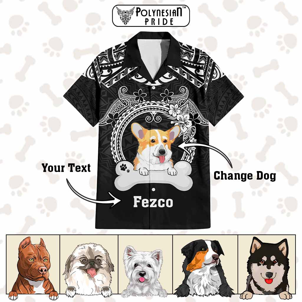 Custom Dog Hawaiian Shirt With Polynesian Pattern