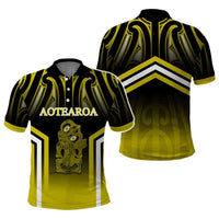 New Zealand Aotearoa Iwi Personalised Text Polo Shirt Maori Hei Tiki Special Style CTM05 - Polynesian Pride