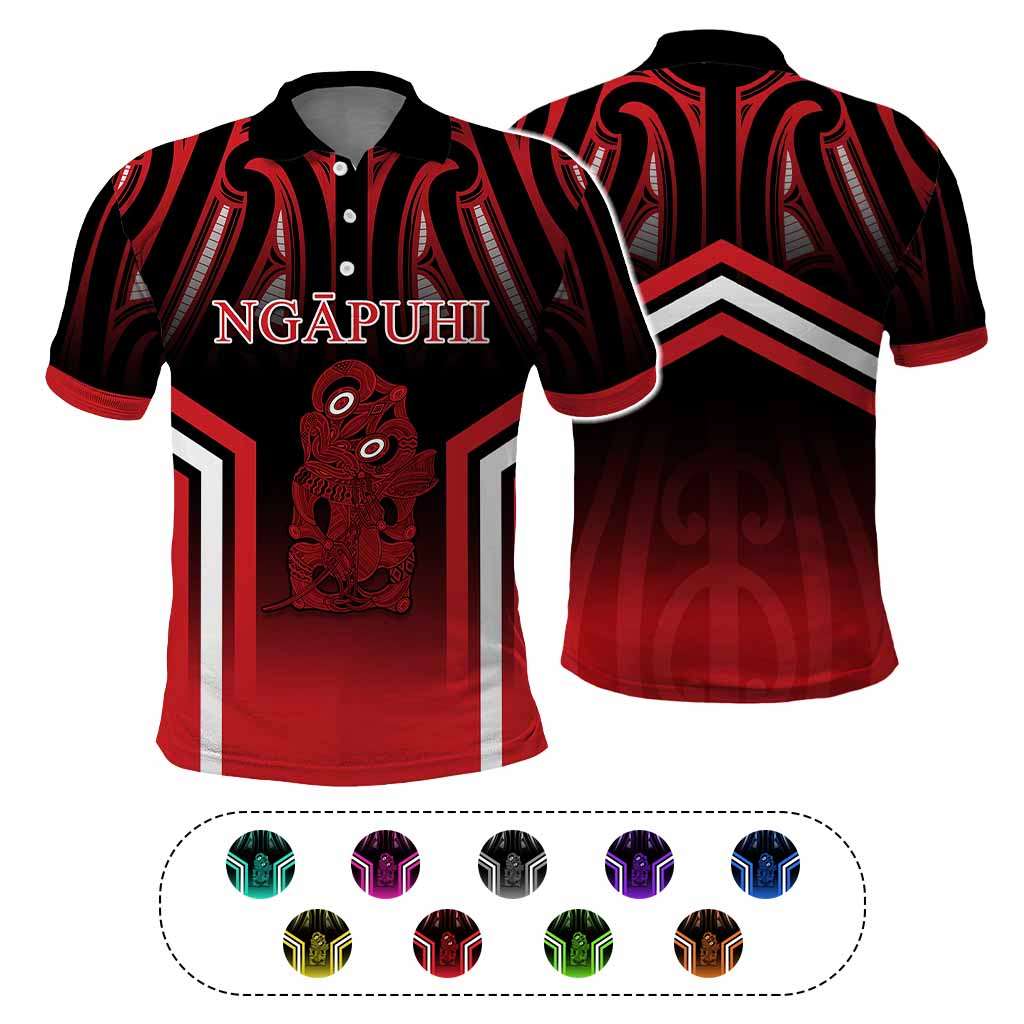 New Zealand Aotearoa Iwi Personalised Text Polo Shirt Maori Hei Tiki Special Style CTM05 Multicolor - Polynesian Pride