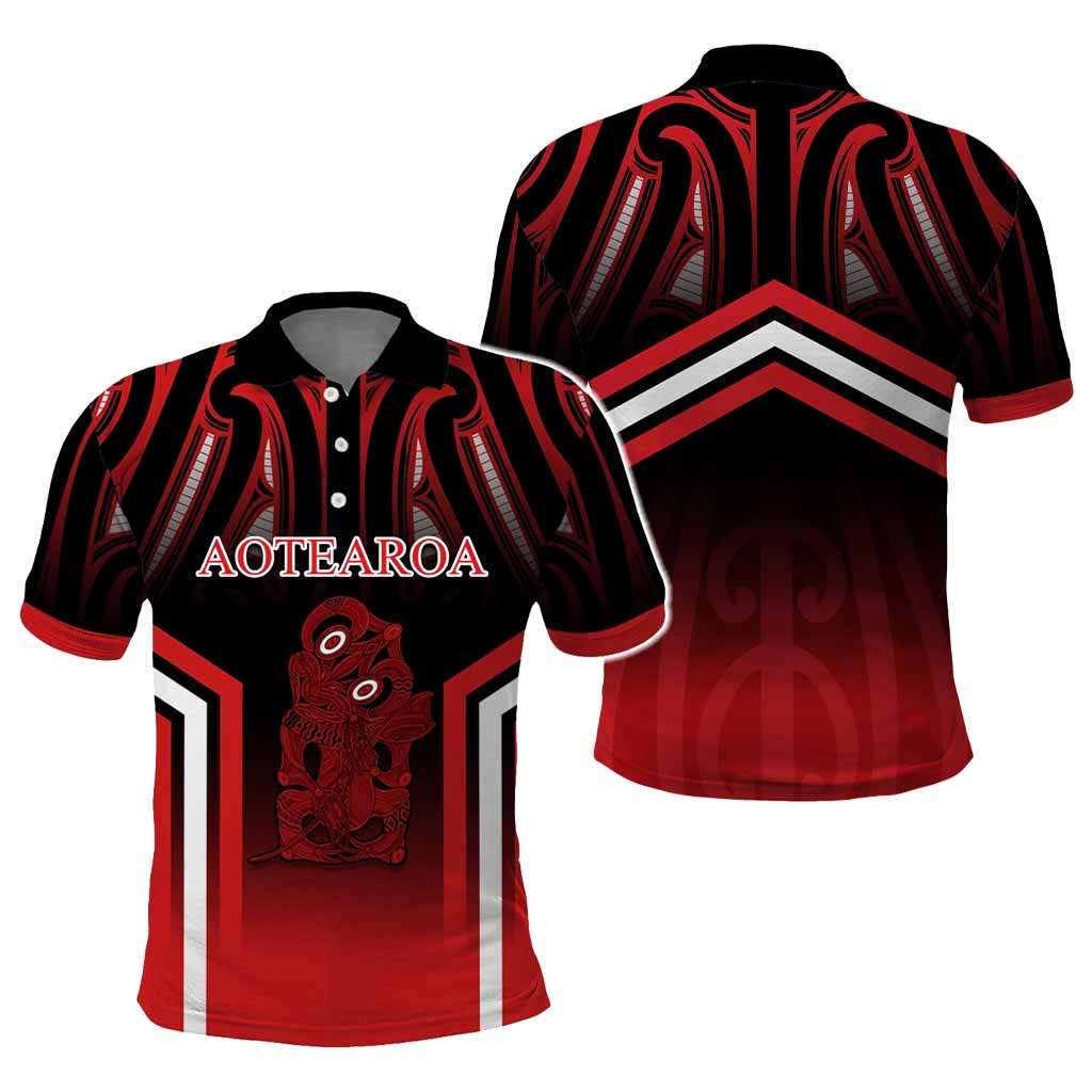 New Zealand Aotearoa Iwi Personalised Text Polo Shirt Maori Hei Tiki Special Style CTM05 - Polynesian Pride