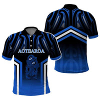 New Zealand Aotearoa Iwi Personalised Text Polo Shirt Maori Hei Tiki Special Style CTM05 - Polynesian Pride