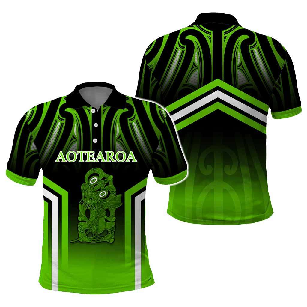 New Zealand Aotearoa Iwi Personalised Text Polo Shirt Maori Hei Tiki Special Style CTM05 - Polynesian Pride