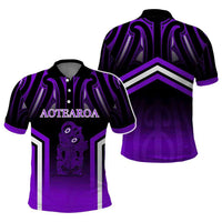 New Zealand Aotearoa Iwi Personalised Text Polo Shirt Maori Hei Tiki Special Style CTM05 - Polynesian Pride