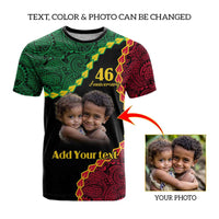 Vanuatu Independence Anniversary Custom Photo Personalized T shirt Long God Yumi Stanap
