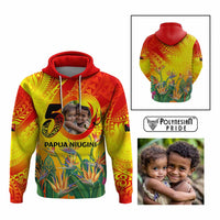 Custom Photo Papua Niugini Hapi 50th Indipendens Hoodie Year of PNG 1975-2025