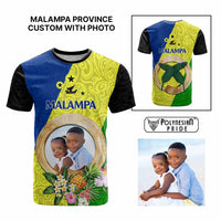 Malampa Province Custom T Shirt With Photo Vanuatuan Boar's Tusk Flag Multicolored