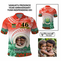 Custom Photo Penama Province Polo Shirt Vanuatu Yumi Indipendens Dei