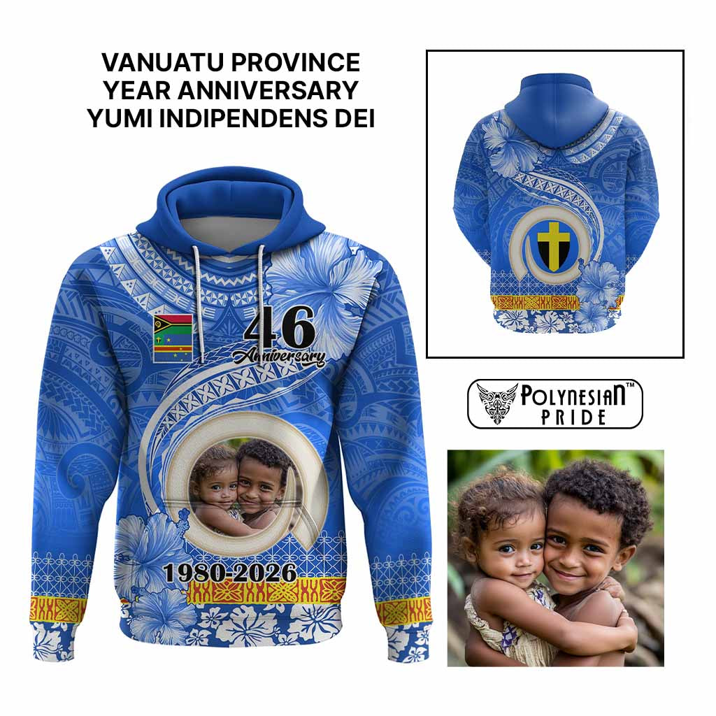 Custom Photo Tafea Province Hoodie Vanuatu Yumi Indipendens Dei
