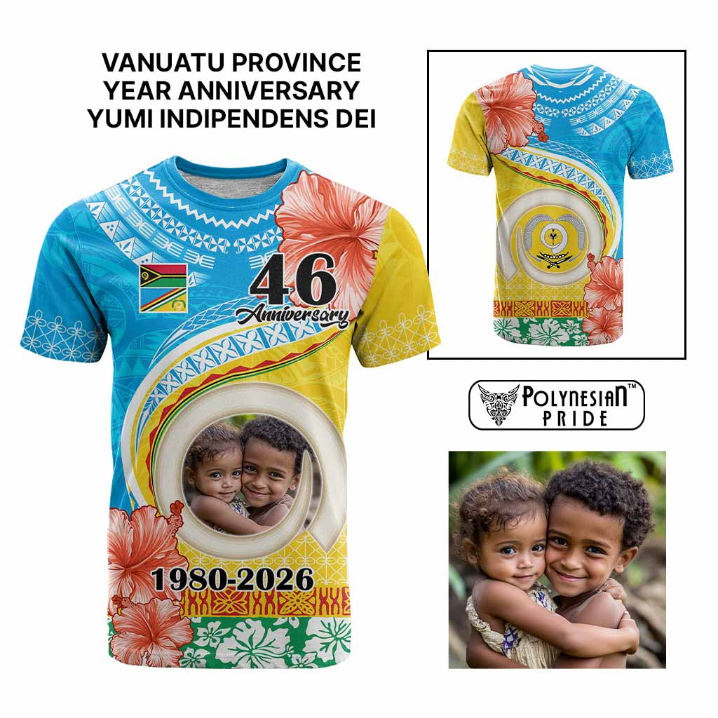 Custom Photo Torba Province T Shirt Vanuatu Yumi Indipendens Dei