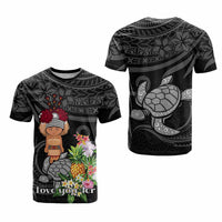 Custom Polynesian Traditional Costume T Shirt Tropical Flower