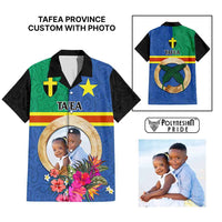 Tafea Province Custom Hawaiian Shirt With Photo Vanuatuan Boar's Tusk Flag Multicolored