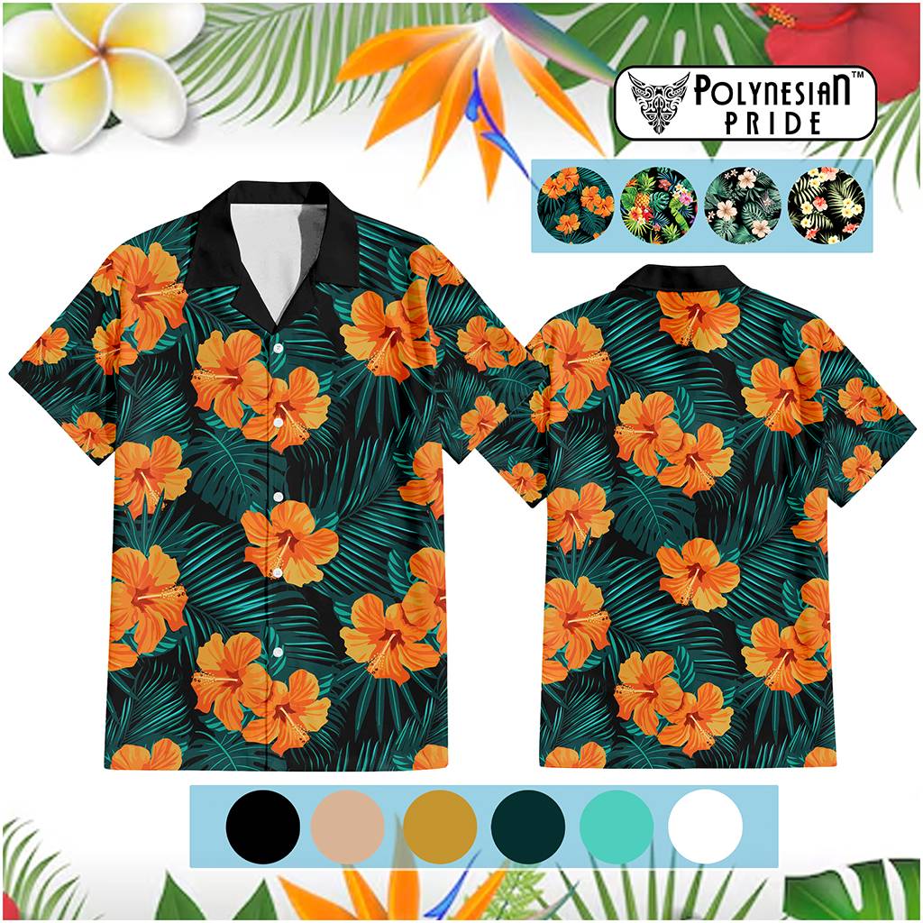 Custom Polynesia Summer Vibes Hawaiian Shirt Tropical Flowers Pastel Style