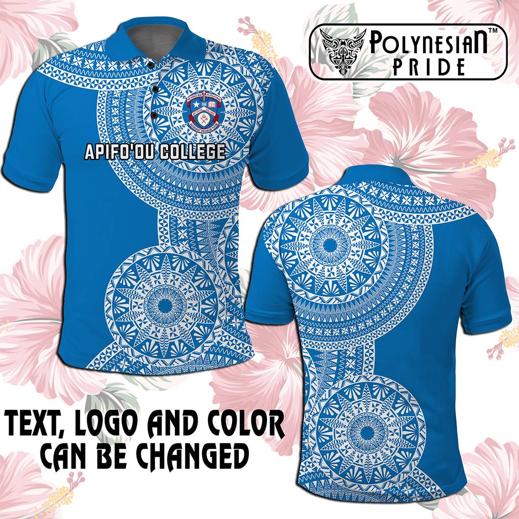 Custom Tonga Schools Polo Shirt Tongan Schools Logo With Ngatu Pattern