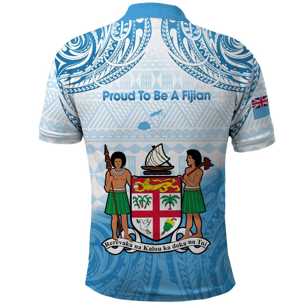 Custom Photo Fiji Day 1970 Polo Shirt Proud To Be A Fijian Tapa Pattern