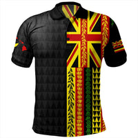 Hawaii Polo Shirt Kanaka Maoli With Flower Lie Beautiful | Polynesian Pride