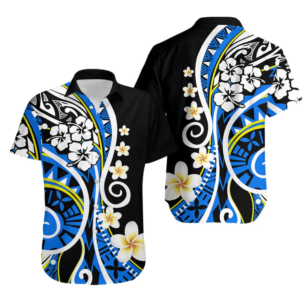 Plumeria Polynesian Couples Matching Outfits Combo Long Sleeve Dress Trending Blue LT6 - Polynesian Pride