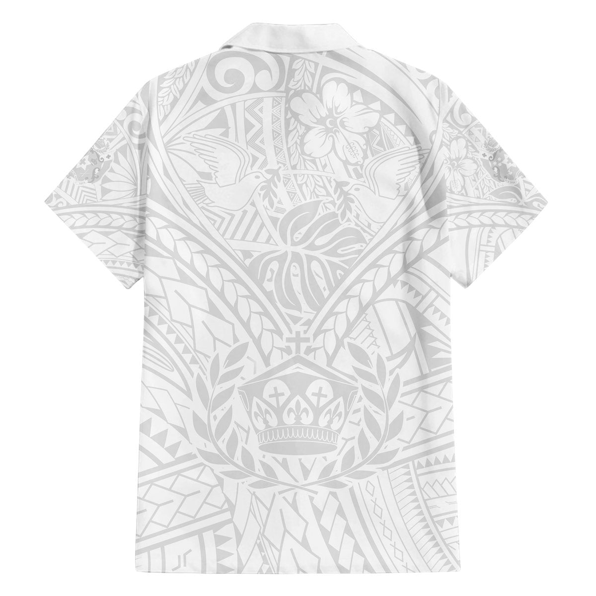 Tonga White Sunday Hawaiian Shirt Polynesia Flower LT9 - Polynesian Pride