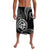 Polynesian Pride Guam With Polynesian Tribal Tattoo and Coat of Arms Lavalava Black Version LT9 Black - Polynesian Pride
