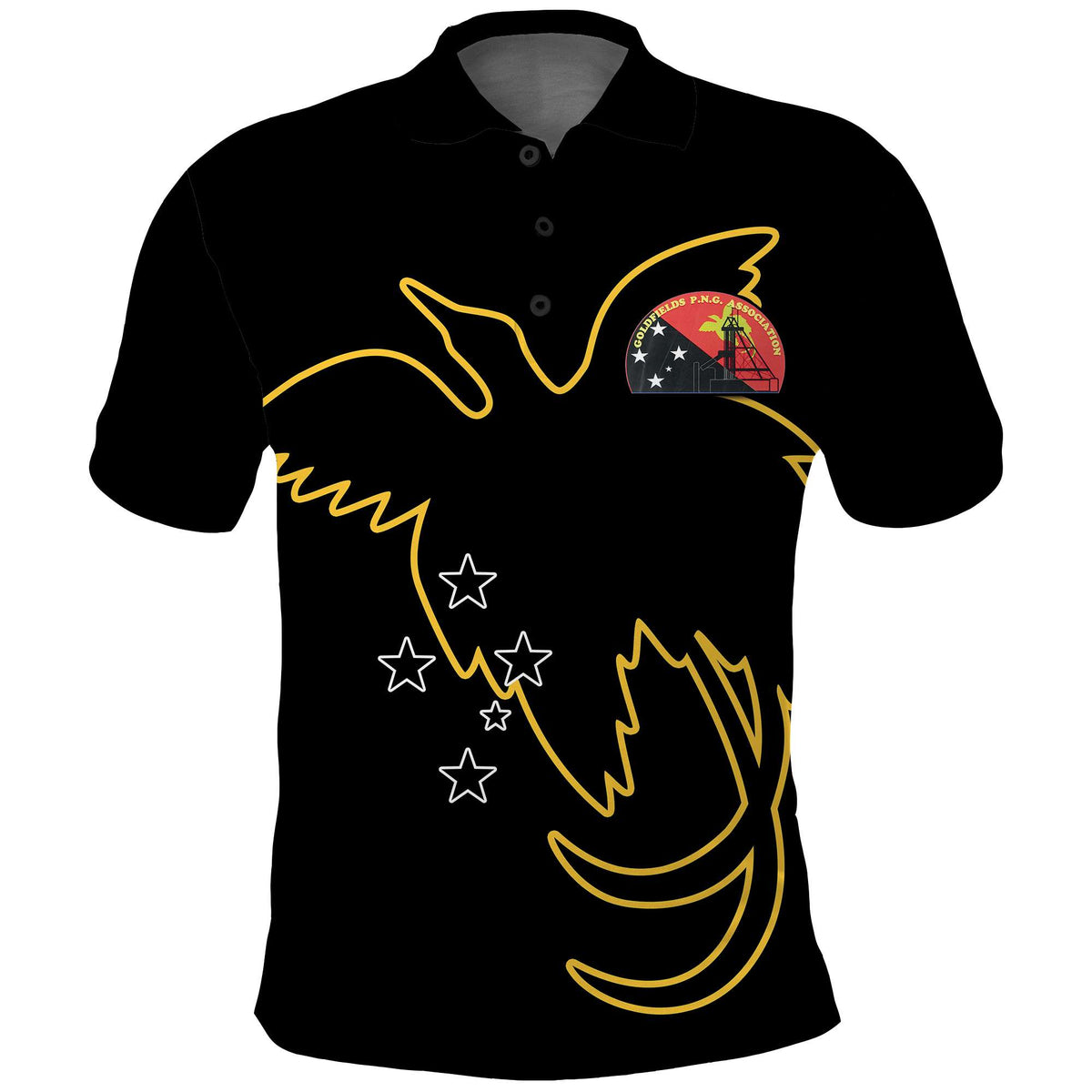 CUSTOMER REQUEST - 10MWP - 19/05/2025 - Polo Shirt - LT05 Black - Polynesian Pride