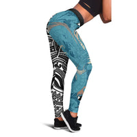 Polynesia Dragon Tattoo Leggings - Tribal Fire Pattern LT05