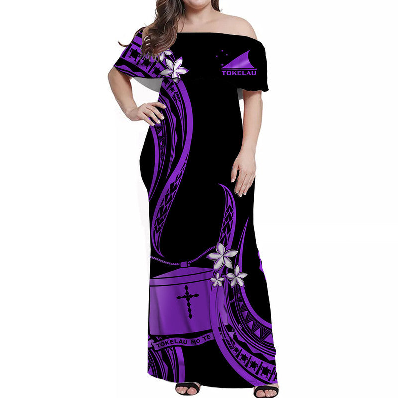 Tokelau Matching Dress and Hawaiian Shirt Tokelauan Tatau with Badge Purple LT14 - Polynesian Pride