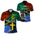 Vanuatu Tafea Day Polo Shirt with Sand Drawing LT9 Black - Polynesian Pride