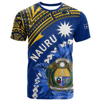 Nauru Coat of Arms T Shirt Polynesian With Frigatebird LT9