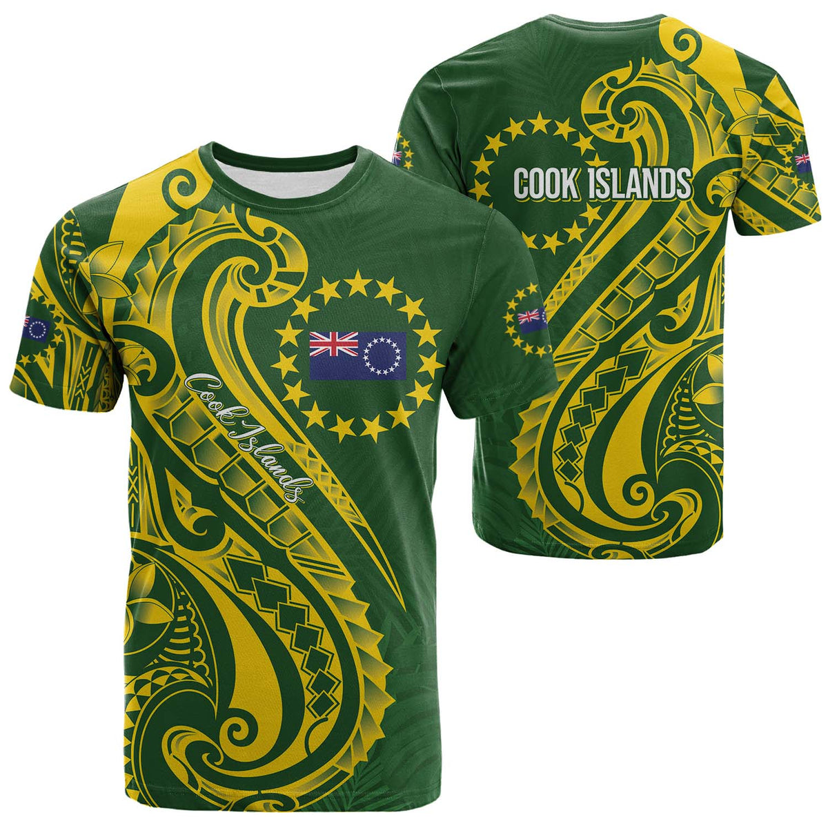 Kia Orana Cook Islands T Shirt Plumeria Tropical Waves - Special Version LT7