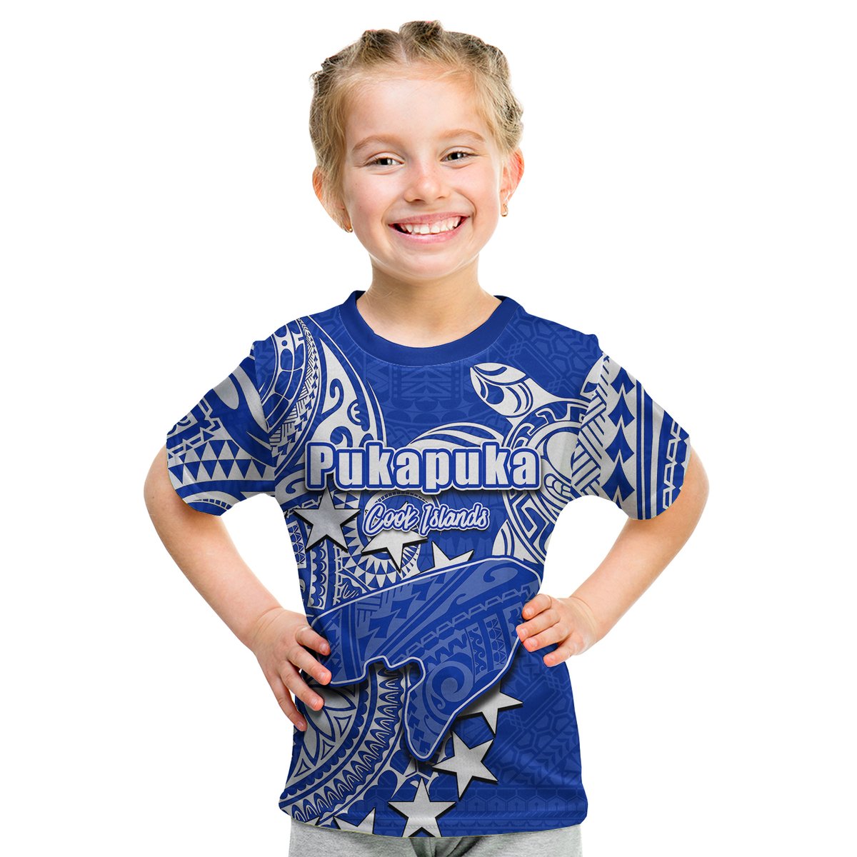 (Custom Personalised)Cook Islands T Shirt Kid Pukapuka LT6 Youth XL Size14 - Polynesian Pride