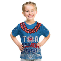 Toa Samoa Rugby T Shirt KID Manu Siva Tau Style Ulafala LT13 Youth XL Size14 - Polynesian Pride
