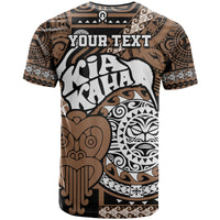 Personalised Te Reo Maori New Zealand T Shirt Kia Haka Maori Tribal Tattoo LT9 - Polynesian Pride