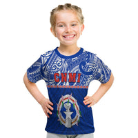 Northern Mariana Islands T Shirt Kid - Polynesian Cnmi Coat Of Arms LT13 Youth XL Size14 - Polynesian Pride