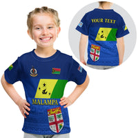 (Custom Personalised) Malampa Fiji Day T Shirt Kid Vanuatu Proud LT13 Youth XL Size14 - Polynesian Pride