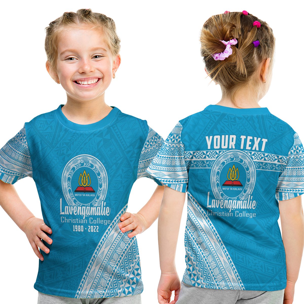 (Custom Personalised) Lavengamalie College Tonga T Shirt KID Happy 42nd Anniversary LT13 Youth XL Size14 - Polynesian Pride