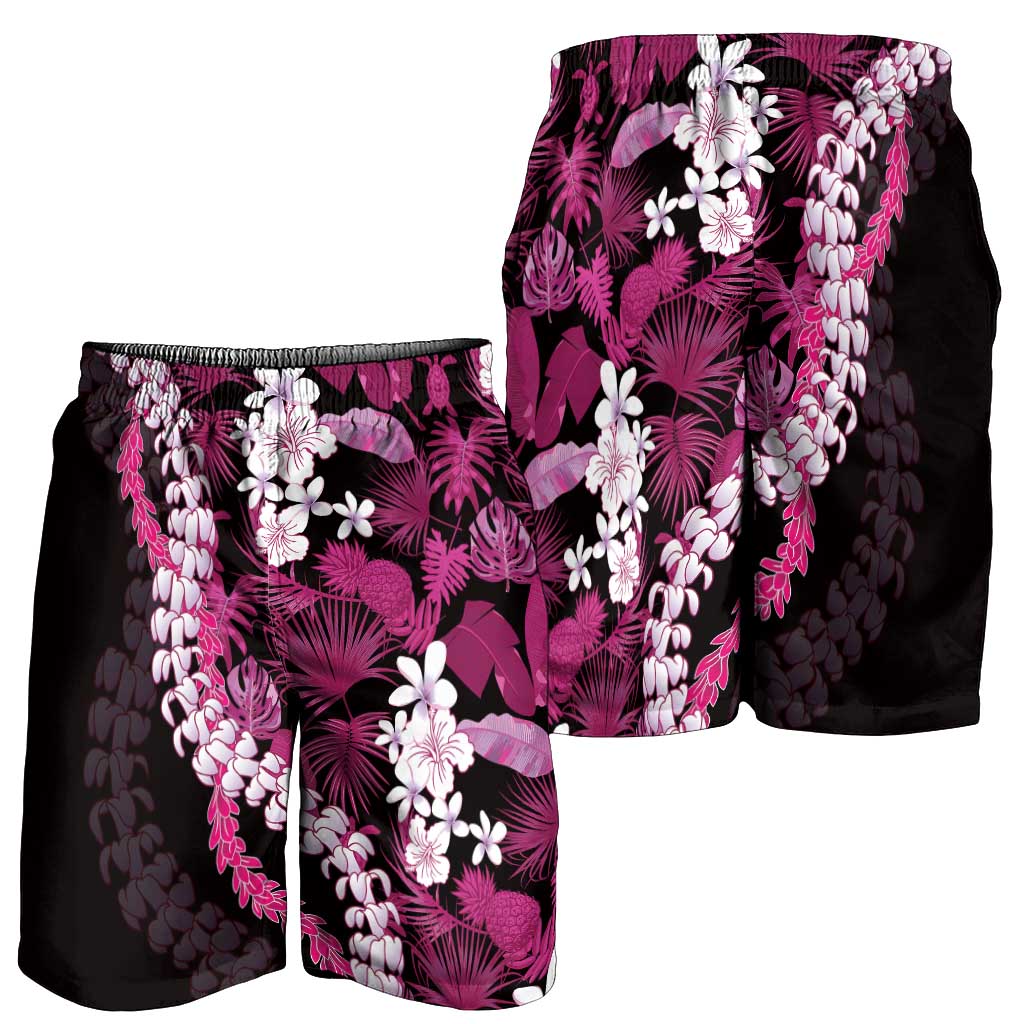 Akala Aloha Hawaii Lei Shorts for Men Tropical Flowers Elegant Vibe - Polynesian Pride