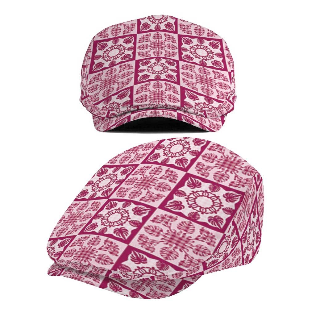 Akala Palaka Quilt Hawaii Jeff Hat Hawaiian Tropical Monstera Sea Turtle LT14 - Polynesian Pride
