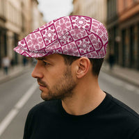 Akala Palaka Quilt Hawaii Jeff Hat Hawaiian Tropical Monstera Sea Turtle LT14 - Polynesian Pride