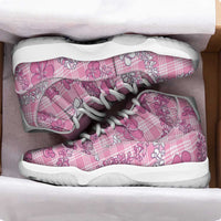 Alaka Aloha Hawaii Sneakers J11 Plumeria Lei With Palaka Motif - Polynesian Pride