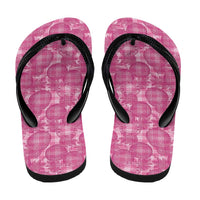 Alaka Hawaii Breadfruit Palaka Motifs Flip Flops LT14 - Polynesian Pride
