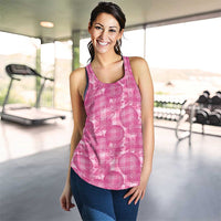 Alaka Hawaii Breadfruit Palaka Motifs Women Racerback Tank LT14 - Polynesian Pride