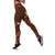Aloha Hawaii Floral Tapa Leggings Patchwork Mocha - Polynesian Pride