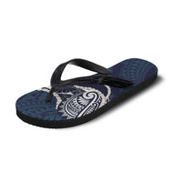 Aloha Hawaii Kalo Pikake Lei Flip Flops Chest Tattoo Oxford Blue Hawaiian Pattern