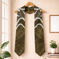 Aloha Hawaii Kalo Pikake Lei Graduation Stole Chest Tattoo Gold Hawaiian Pattern