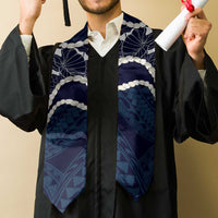 Aloha Hawaii Kalo Pikake Lei Graduation Stole Chest Tattoo Oxford Blue Hawaiian Pattern LT14