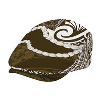Aloha Hawaii Kalo Pikake Lei Jeff Hat Chest Tattoo Gold Hawaiian Pattern