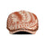 Aloha Hawaii Mikioi Lei Jeff Hat Cattail Red Tropical Flower Pattern - Polynesian Pride