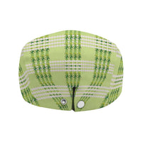 Aloha Hawaii Pakalana Pikake Lei Jeff Hat Palaka Inspired Hawaiian-plaid Pastel Green